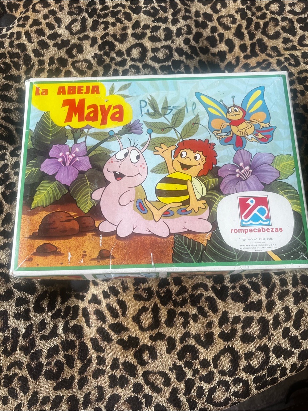 Rare VTG 1978 Maya the Bee Apollo Film Cube Puzzle BOXED La Abeja Maya Maja